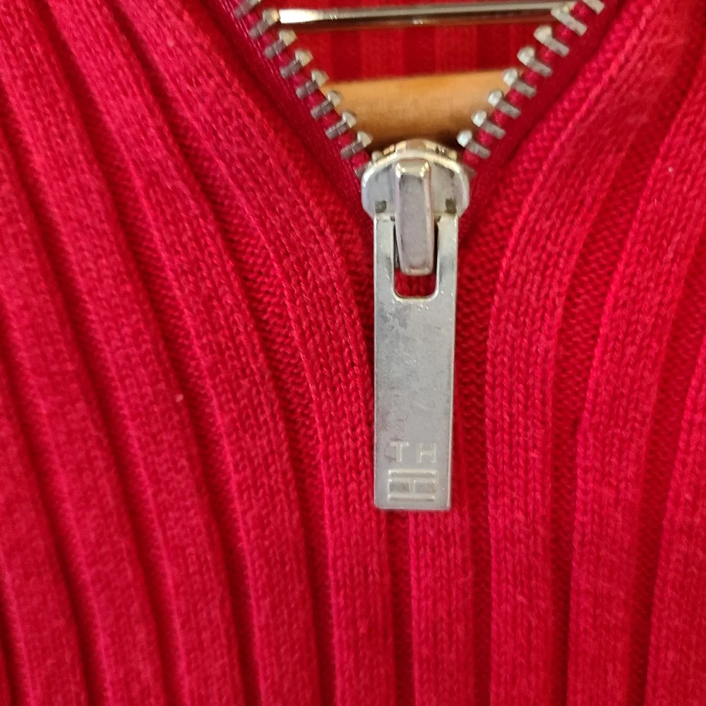 Tommy Hilfiger Red Ribbed Sweater - Picture 9 of 9